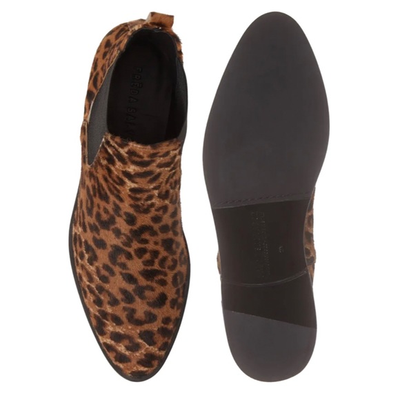 NIB - FREDA SALVADOR Calf Hair Chelsea Boot Cheetah Printed Chic Bootie - Size 6 - Picture 7 of 7